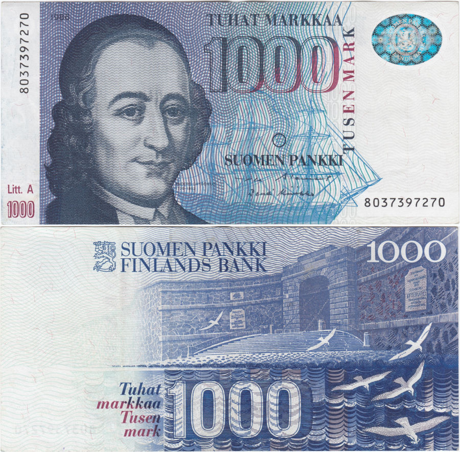 1000 Markkaa 1986 Litt.A 8037397270